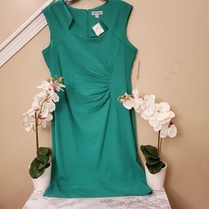 Jade Green Dress with rouched sides